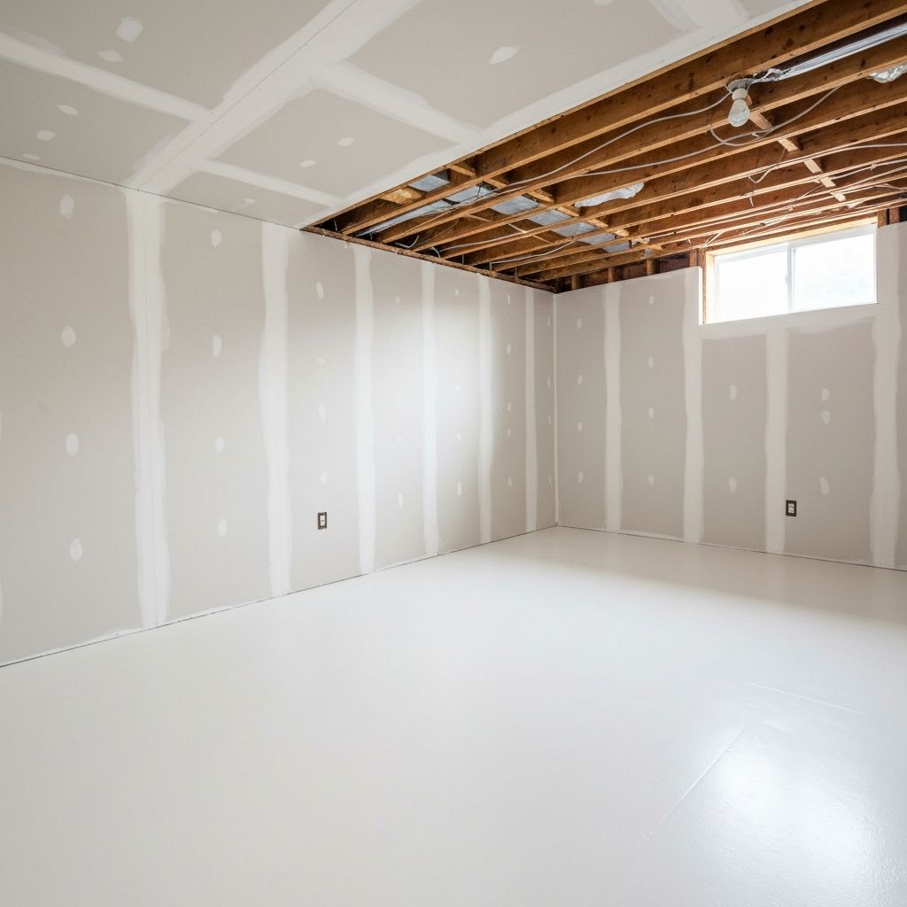 Basement Water Damage - After restoration