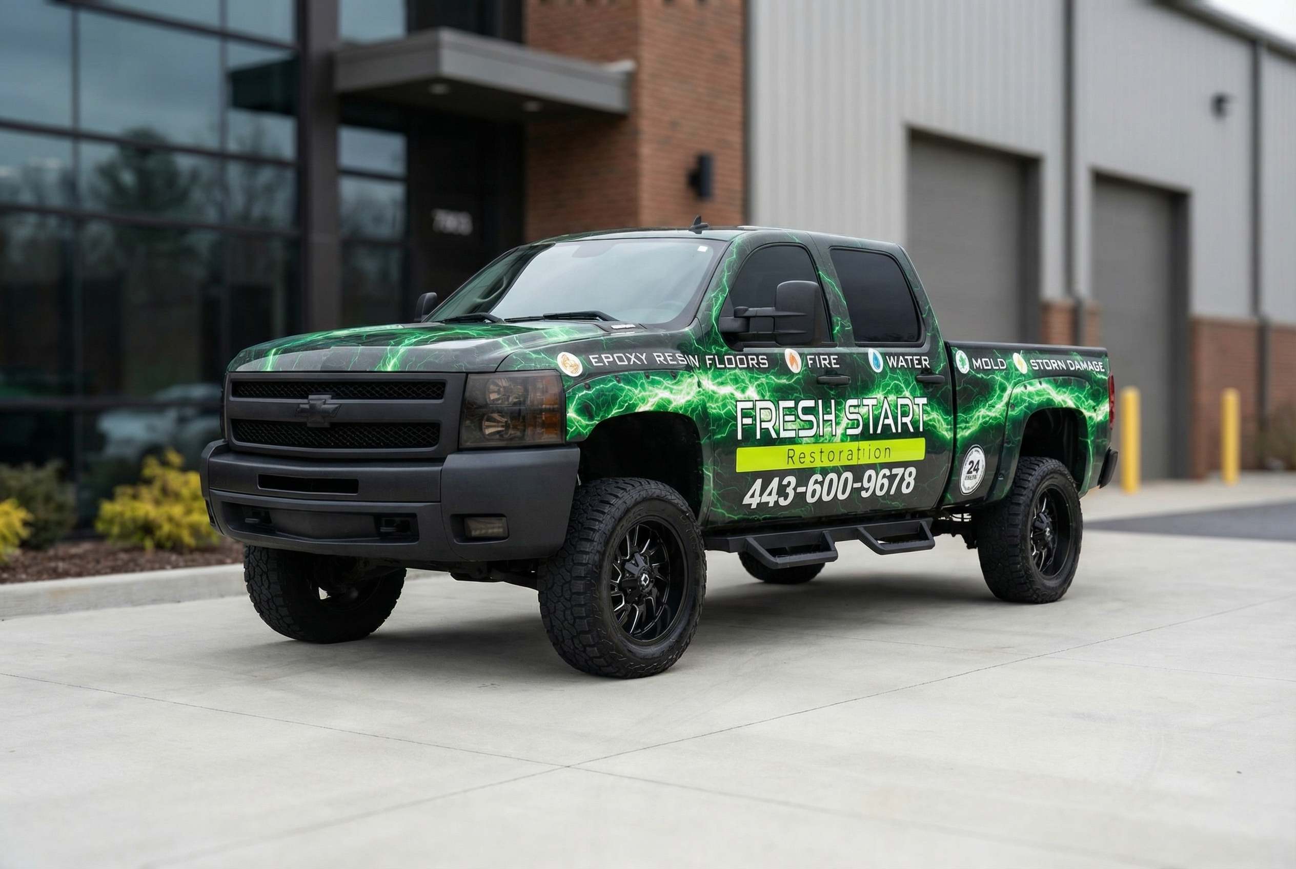 Fresh Start Restoration Company Truck